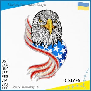 Explore our Eagle Machine Embroidery Design, perfect for patriotic 4th of July projects. Instantly elevate your embroidery with USA Eagle Embroidery Machine Files. Download now!