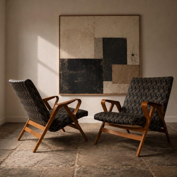 Paire de fauteuils vintage tchèques Tatra Nábytok modèle 24-23