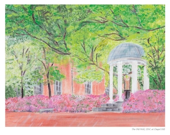 UNC at Chapel Hill The Old Well Art Print