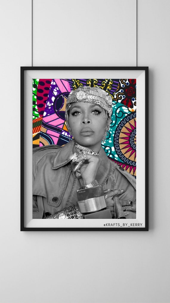 Erykah Badu Art Print Etsy