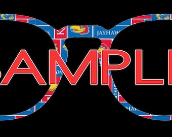 Jayhawks Custom Magnetic Topper for Pair Eyewear