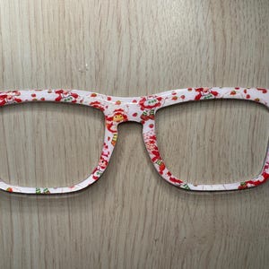Strawberry Shortcake Handcrafted Magnetic Topper for Pair Eyewear -- ALL 18 Frame Styles Available image 3