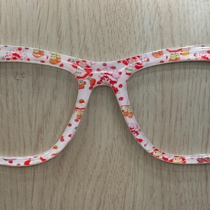 Strawberry Shortcake Handcrafted Magnetic Topper for Pair Eyewear -- ALL 18 Frame Styles Available image 1