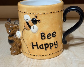 Boyds Bears 'Bee Happy' Collectible Mug -- RARE FIND!