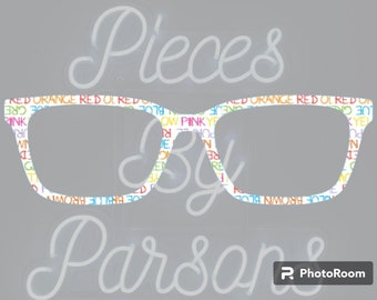 Colorful Words Magnetic Topper compatible with Pair Eyewear -- SELECT STYLE from Dropdown