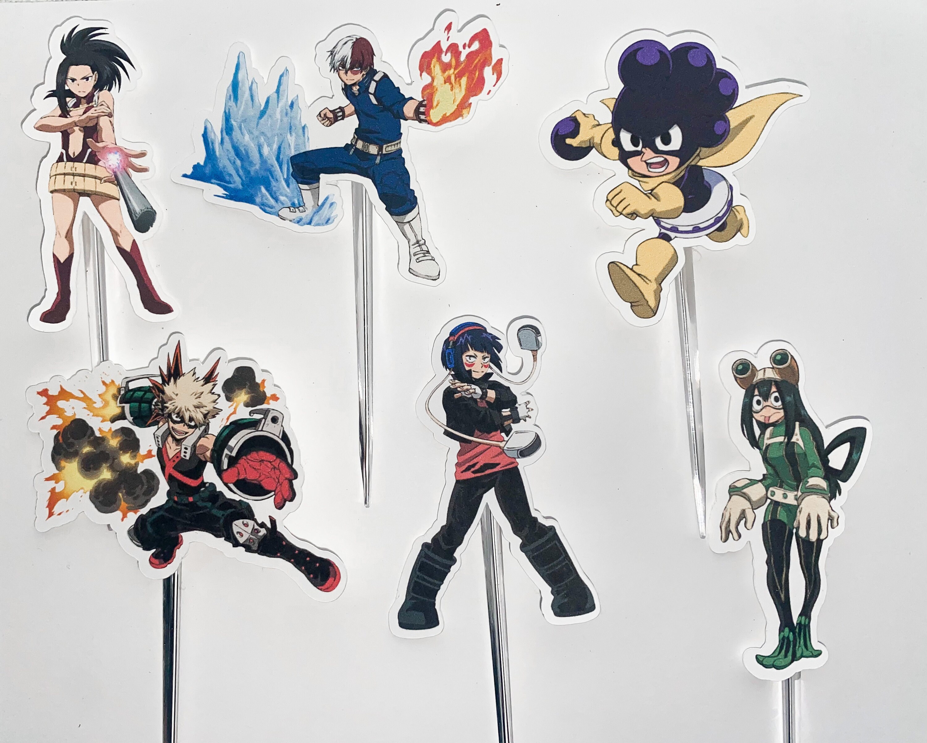 My Hero Academia Cupcake Toppers My Hero Birthday Anime - Etsy