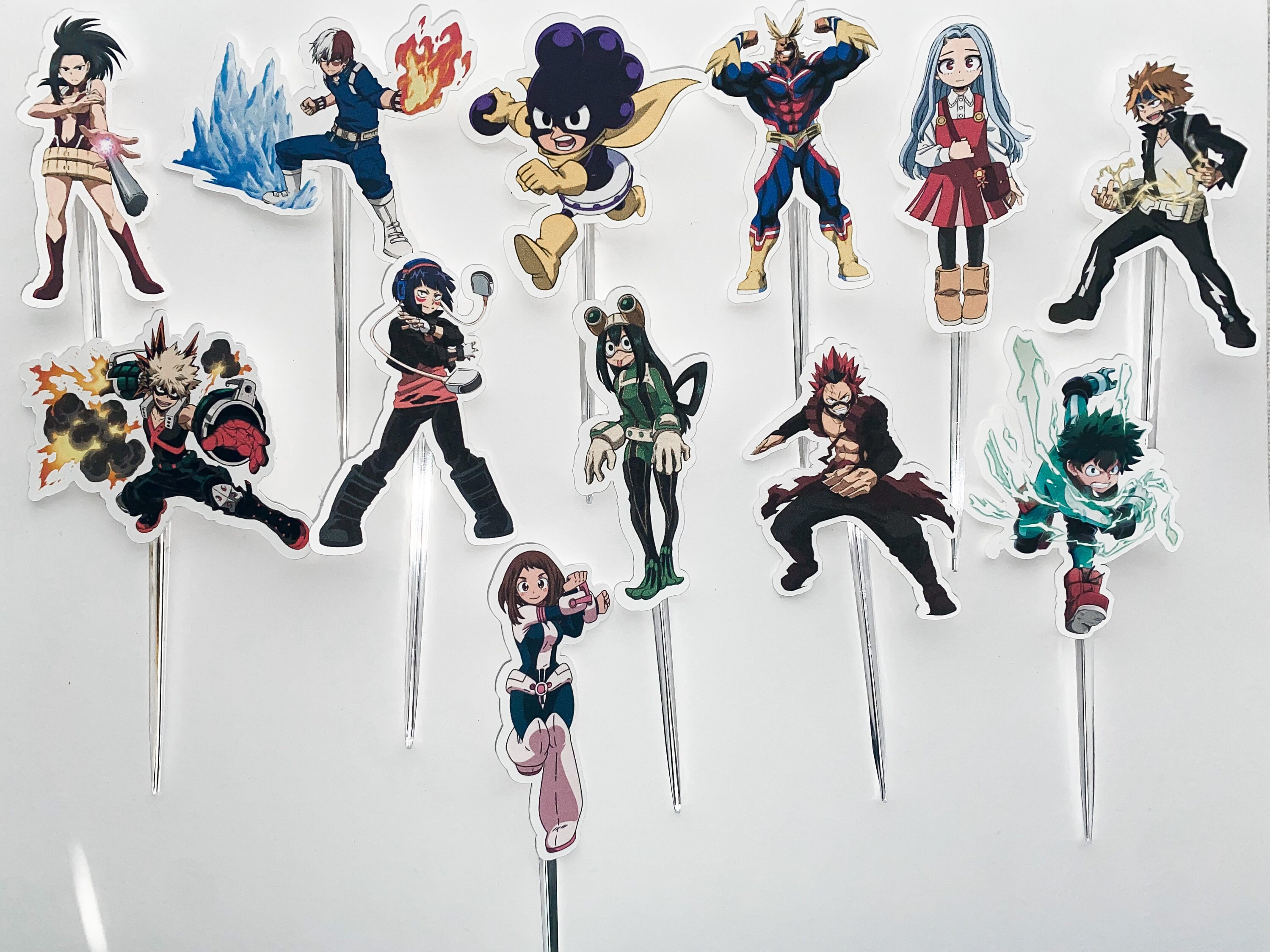 My Hero Academia Cupcake Toppers My Hero Birthday Anime - Etsy