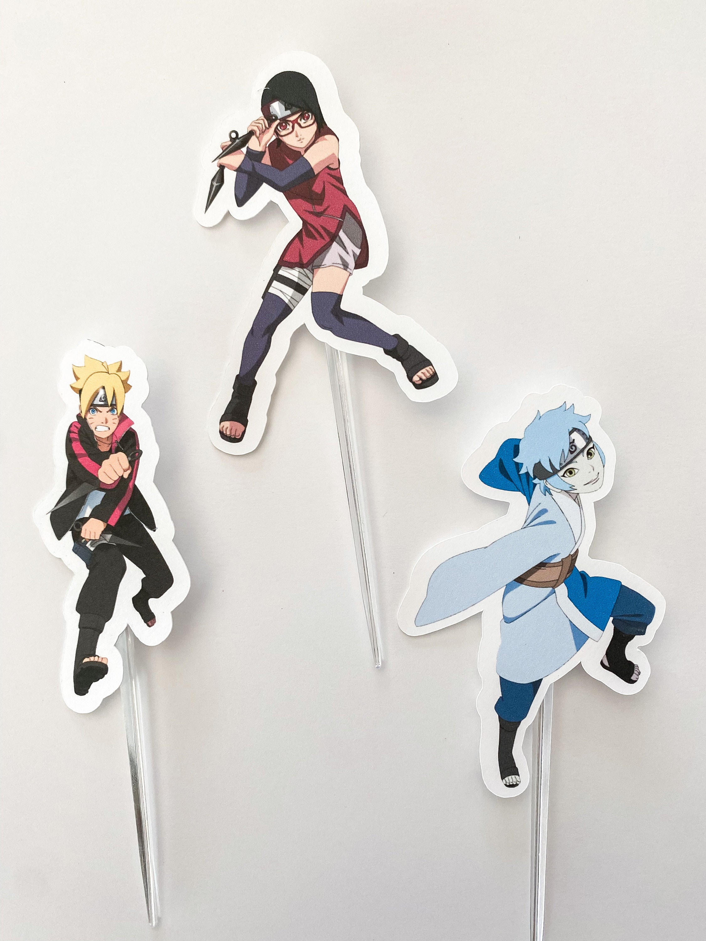 Naruto Cupcake Toppers Naruto Birthday Anime Cupcake | Etsy