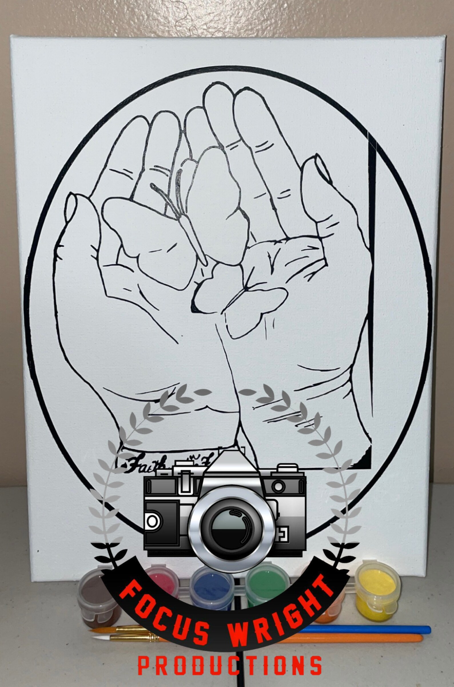 Sip & Paint Faith and Prayer Canvas Etsy