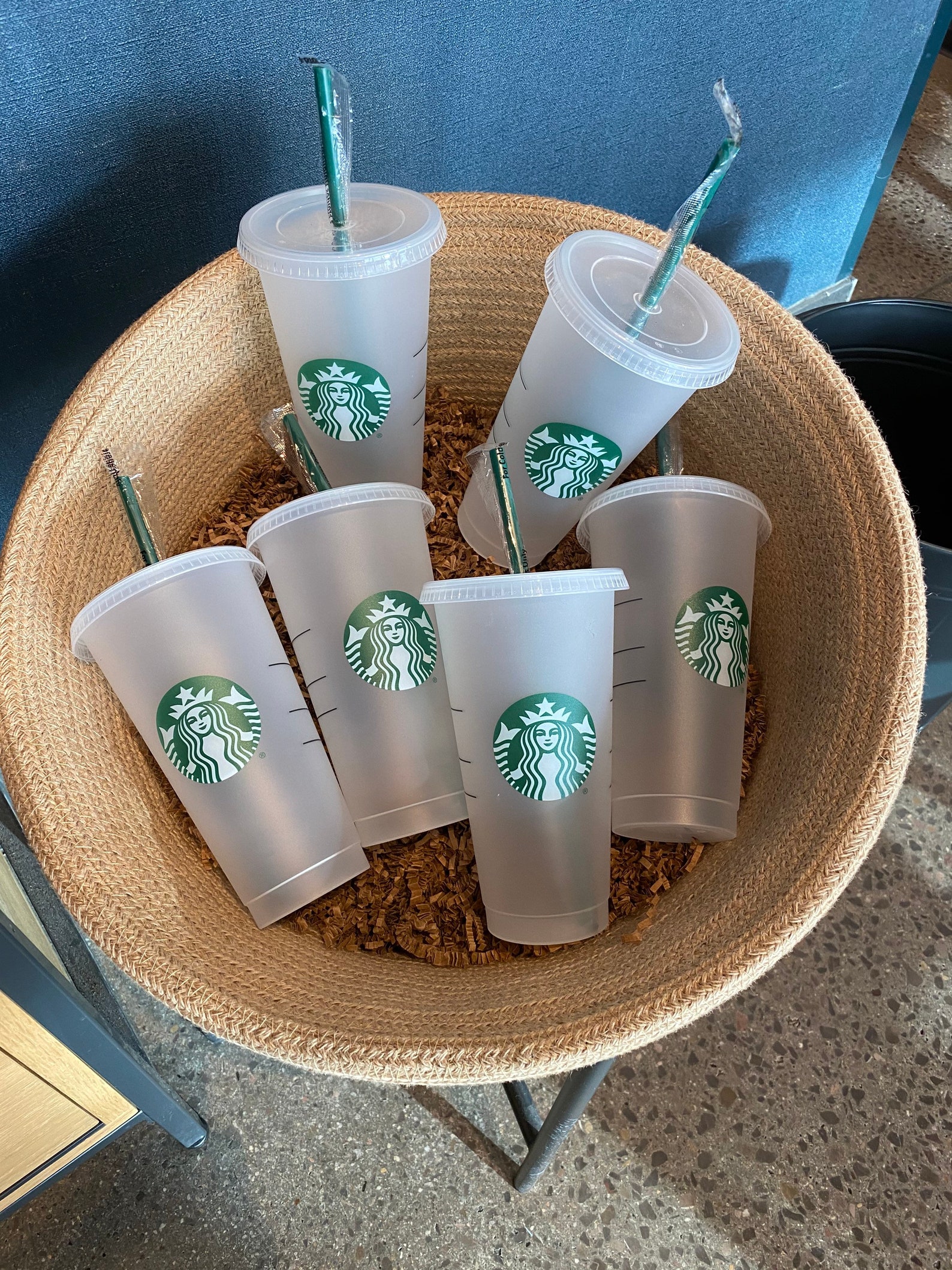 Starbucks Cold Cup Bulk Venti 24oz Clear Cups Starbucks Cold Etsy
