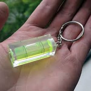 Mini Spirit Level Potable Tool DIY Novelty Gift Keyring Key Chain