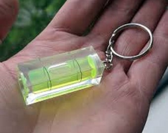 Mini livella a bolla strumento potabile portachiavi regalo novità fai da te