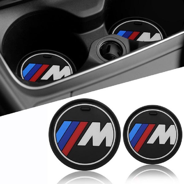 2x Silicone Car Anti Slip Cup Holder Mats Coasters fits BMW Cars 1 2 3 4 5 X Series F20 F30