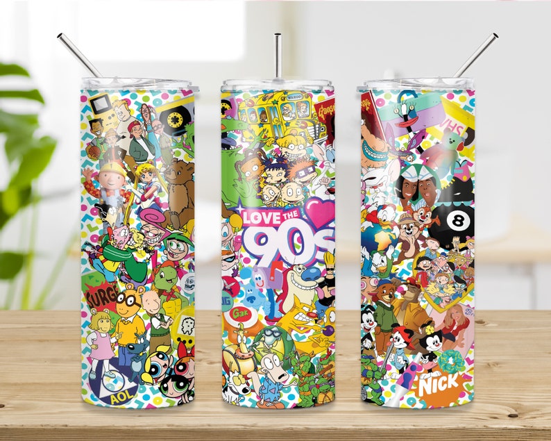 90s Baby cute Tumbler Design  Sublimation Designs Downloads  image 0