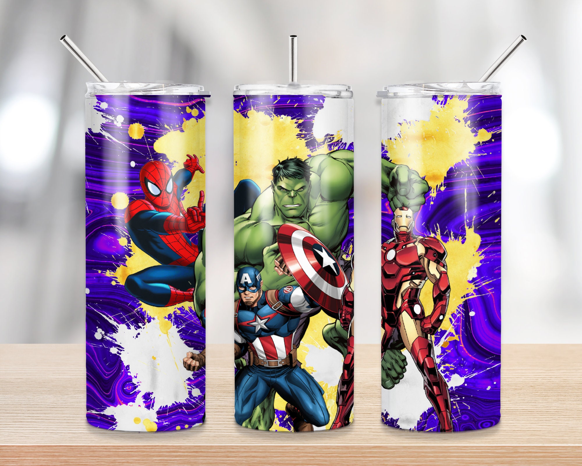 Superhero marvel Tumbler Design | Sublimation Designs Downloads - 20 …