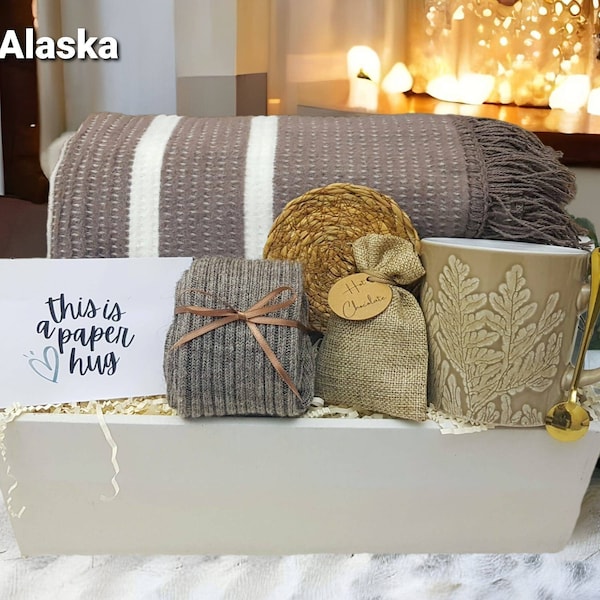 Sympathy Gift Basket | Hygge Gift Box | Get Well Soon Care Package | Comfort Care Package | Thank You Gift Box