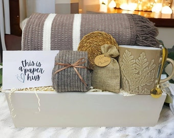 Sympathy Gift Basket | Hygge Gift Box | Get Well Soon Care Package | Comfort Care Package | Thank You Gift Box