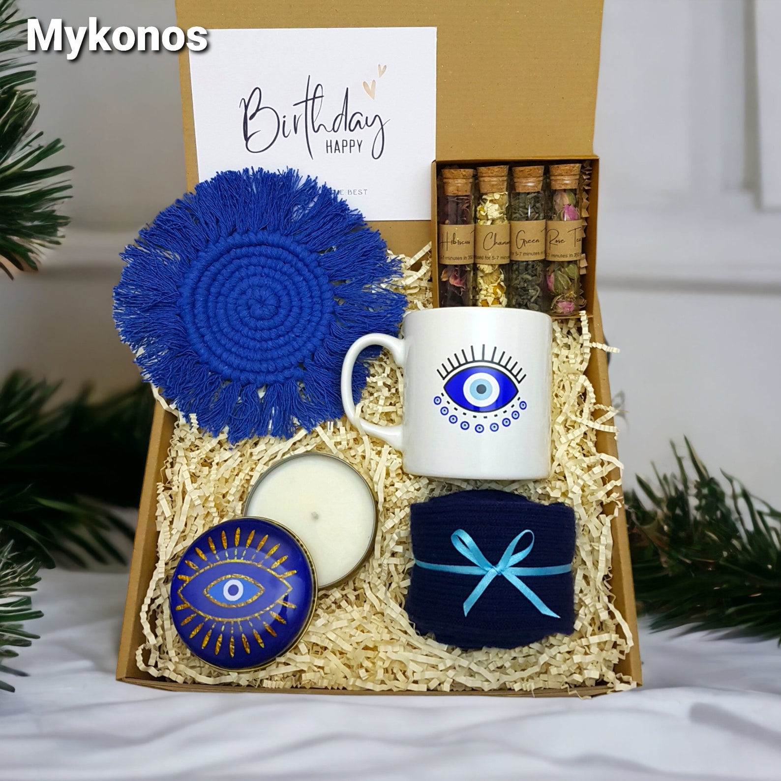 Personalized Gift Box Hygge Gift Box With Blanket Gift Box for Him Gift Box for Her Birthday