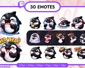 30 Orca Twitch Emotes, PNG Emotes for Streamers