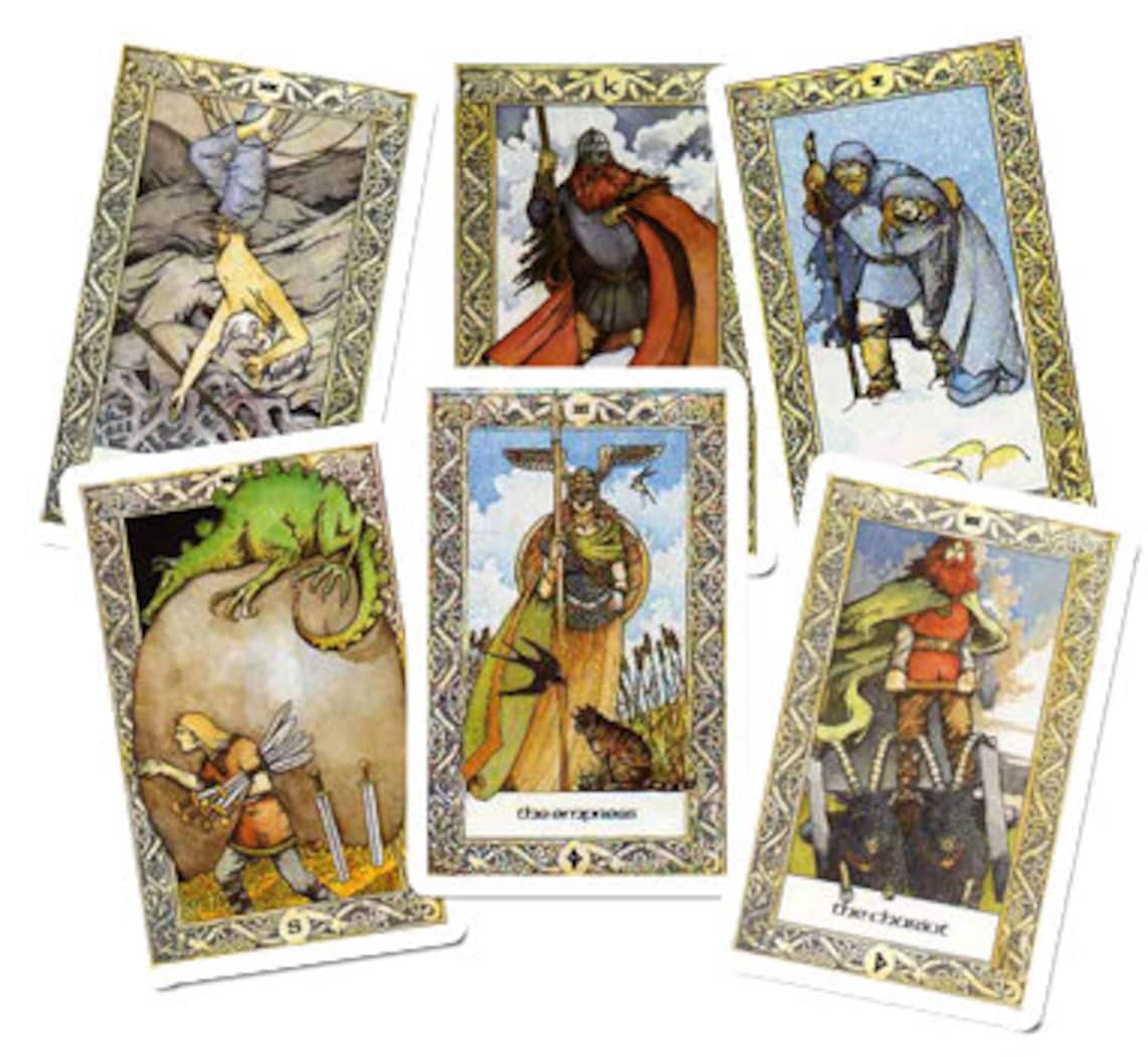 The Norse Tarot Deck of 78 cards and Handbook Etsy