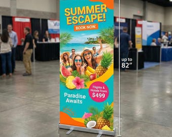 Customizable Retractable Banner Stand: Full Color Roll-Up Display