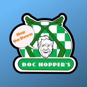 The Muppets Movie — Doc Hopper Sticker, Kermit the Frog, Waterproof, Vinyl Sticker Decal for Water Bottles, Journals, Scrapbooks, Laptops