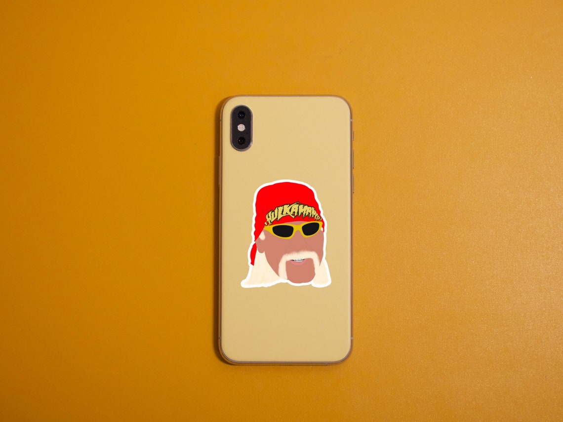 Hulk Hogan Sticker, WWF, WWE, 90's Wrestling Waterproof Vinyl Sticker ...