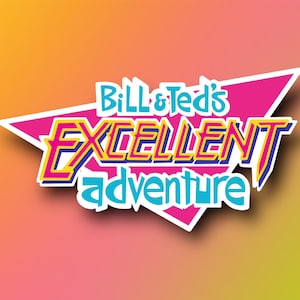 Bill and Ted's Excellent Adventure, Wyld Stallyns, wasserdicht, Vinyl-Aufkleber für Laptops, Journals, Wasserflaschen und mehr!