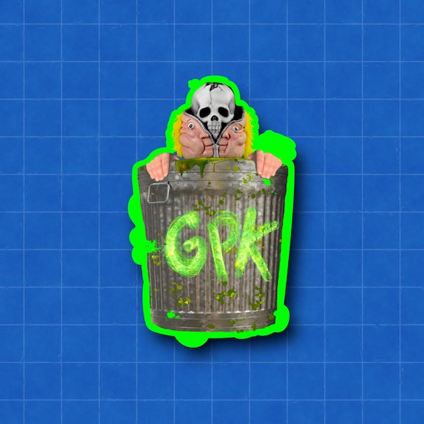 Garbage Pail Kids, GPK, 80s Kid, Waterproof, Vinyl Sticker for laptops, phone cases, scrapbooks water bottles and more