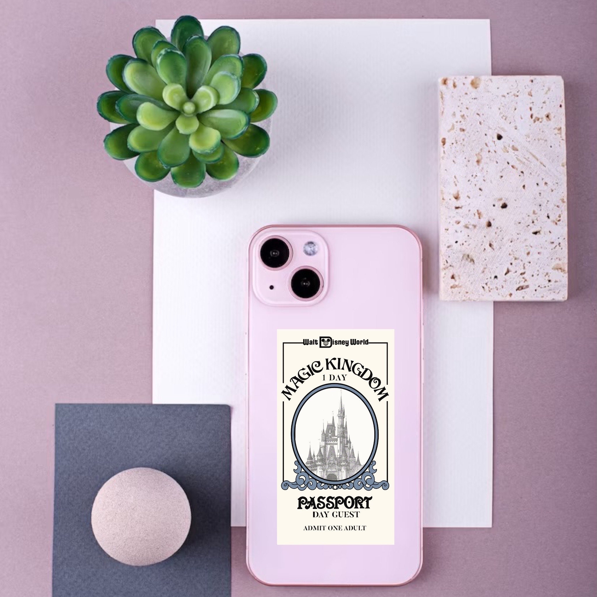 ディズニー マジック キングダム ステッカー、ビンテージ パーク