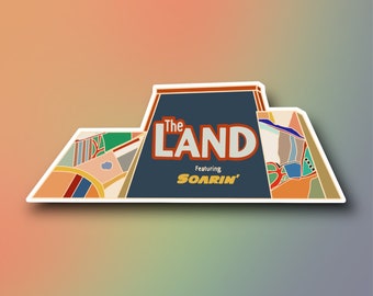 The Land Pavilion, Epcot, Disney Parks, WDW, Living with the Land, Waterproof, Vinyl Sticker for journals, scrapbooks, laptops and more!