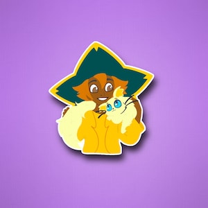 Spiritfarer, Stella and Daffodil, Cozy Game, Girl Gamer, Waterproof, Vinyl Sticker for Journal, Water Bottles, Laptop, Phone Cases and more!