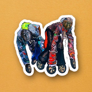 Return to Oz, sticker jaren 80, Wheelers, Wizard of Oz, Dorothy Gale, waterdichte vinylsticker voor laptops, plakboeken, waterflessen en meer!