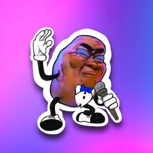 California Raisins, 80s Sticker, raisin sticker, Cartoon Sticker, Waterproof, Vinyl Sticker for Laptops, Scrapbooks, Water Bottles, more!