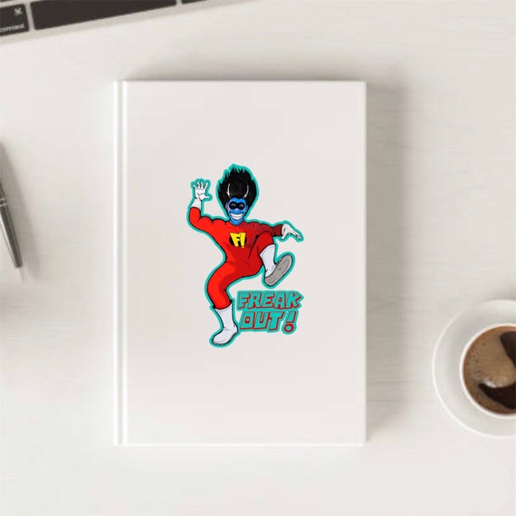 Freakazoid Sticker, 90s Kid Cartoon, Waterproof Vinyl Sticker for