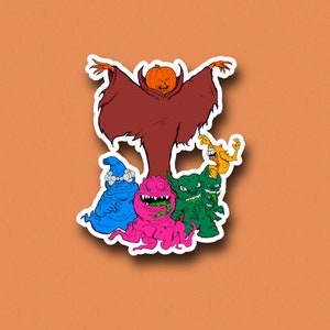Samhain, halloween, Ghostbusters Cartoon Inspired, Waterproof Vinyl Sticker for Scrapbook, Journal, Laptop, Water Bottles and more!
