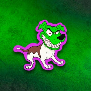 The Mask Milo the dog animated sticker 90’s cartoon Jack Russell Terrier