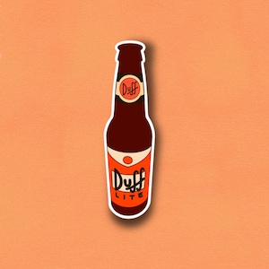 The Simpsons | Homer | Bart | Duffman | Duff Beer | Vinyl Sticker Decal for journals, scrapbooks, lockers, laptops, water bottles and more!