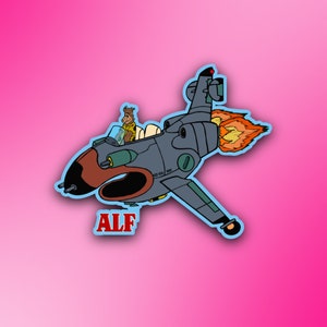 Alf, TV Show, 80s Cartoon, Retro TV, Alien, Waterproof, Vinyl Stickers for Laptops, Scrapbooks, Water Bottles, Journals, and more!