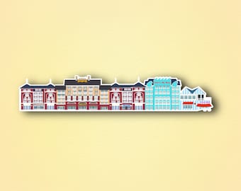 Disney’s Boardwalk Resort, WDW, Disney Resort, Waterproof, Vinyl Sticker for journals, water bottles, scrapbooks, laptops and more!