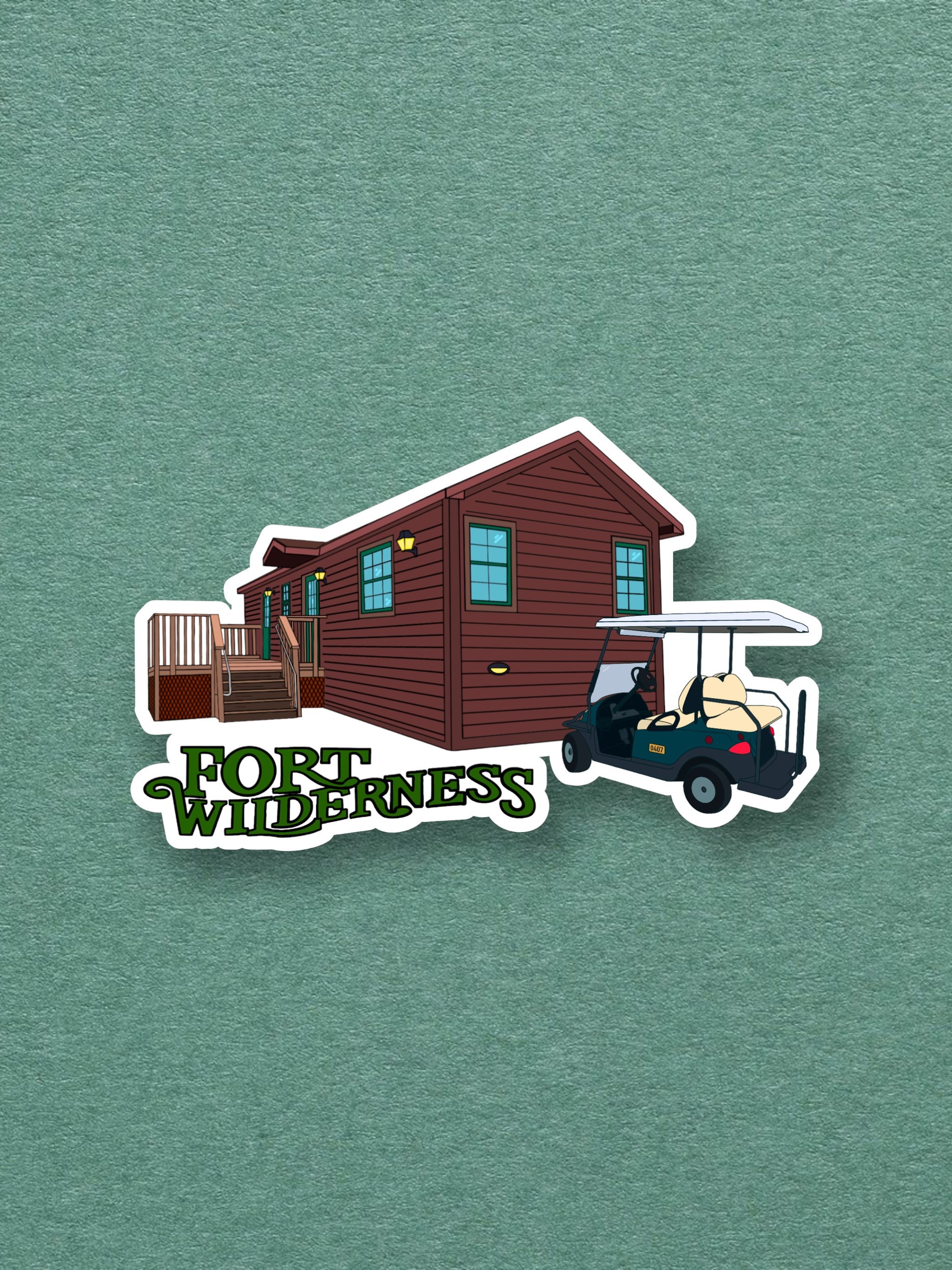 Disney's Fort Wilderness Inspired | Vinyl Decal Sticker | Waterproof | WDW | Planners, Scrapbooks, Water Bottles and more