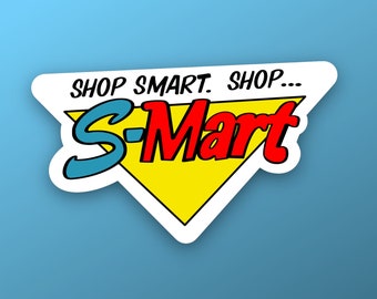 S-Mart, Army of Darkness, Evil Dead, Horror Movie, Waterproof Vinyl Sticker for Scrapbook, Journal, Laptop, Water Bottles and more!