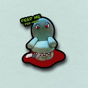 Pee Wee Herman, Chairry, Waterproof Vinyl Sticker for laptops, journals, water bottles, and more!