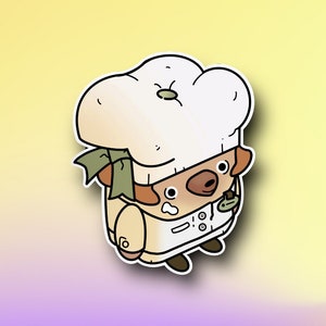 Cozy Game Inspired, Baker, Cozy Gaming, Waterproof, Vinyl Decal Sticker for Journal, Water Bottles, Laptop, Phone Cases and more!
