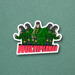 X-Men Sticker, Multiple Man, Jamie Madrox, X-Factor, Superhero, Waterproof, Vinyl Sticker for laptops, water bottles, phone cases, etc