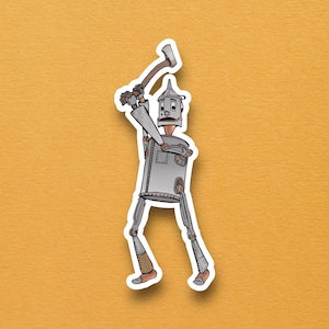 Return to Oz, Tin Man, sticker jaren 80, Wizard of Oz, Dorothy Gale, waterdicht, vinylsticker voor laptops, plakboeken, waterflessen