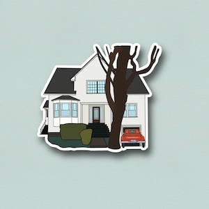 Sticker maison Twilight Bella, Bella Swan, Edward Cullen, Twihard, Sticker vinyle pour journal, ordinateur portable, coques de téléphone, bouteilles d'eau