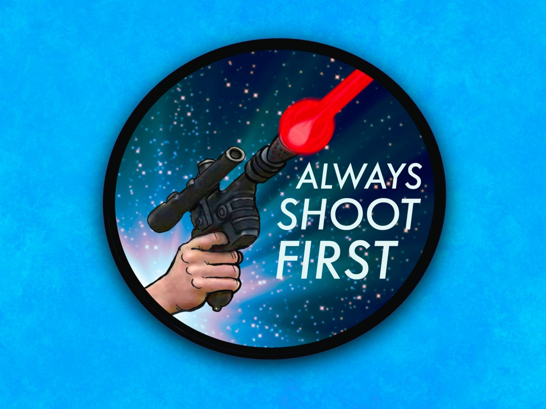 Star Wars, Han Solo, Blaster Gun, Waterproof, Vinyl Sticker Decal for ...