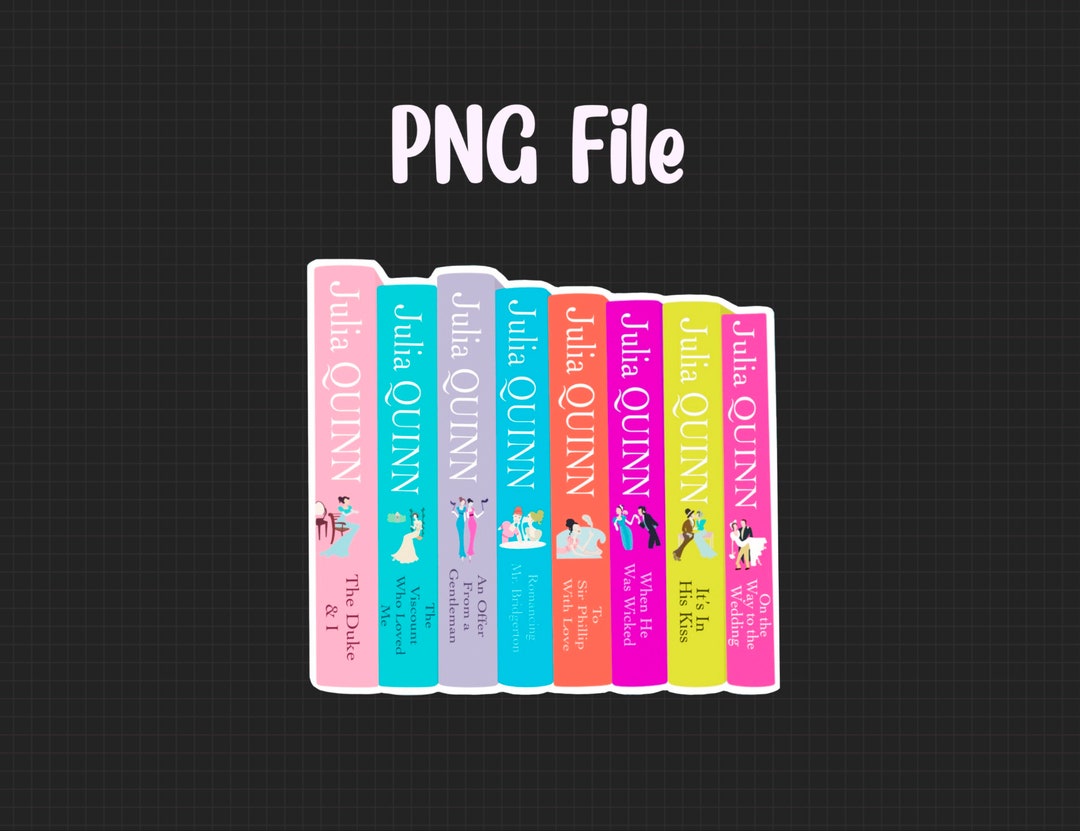Bridgerton Books PNG File - Etsy