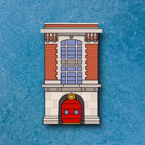 Ghostbusters Firehouse, Egon Spengler, Peter Venkman, Waterproof, Vinyl Sticker for Laptops, Journals, Water Bottles and more!